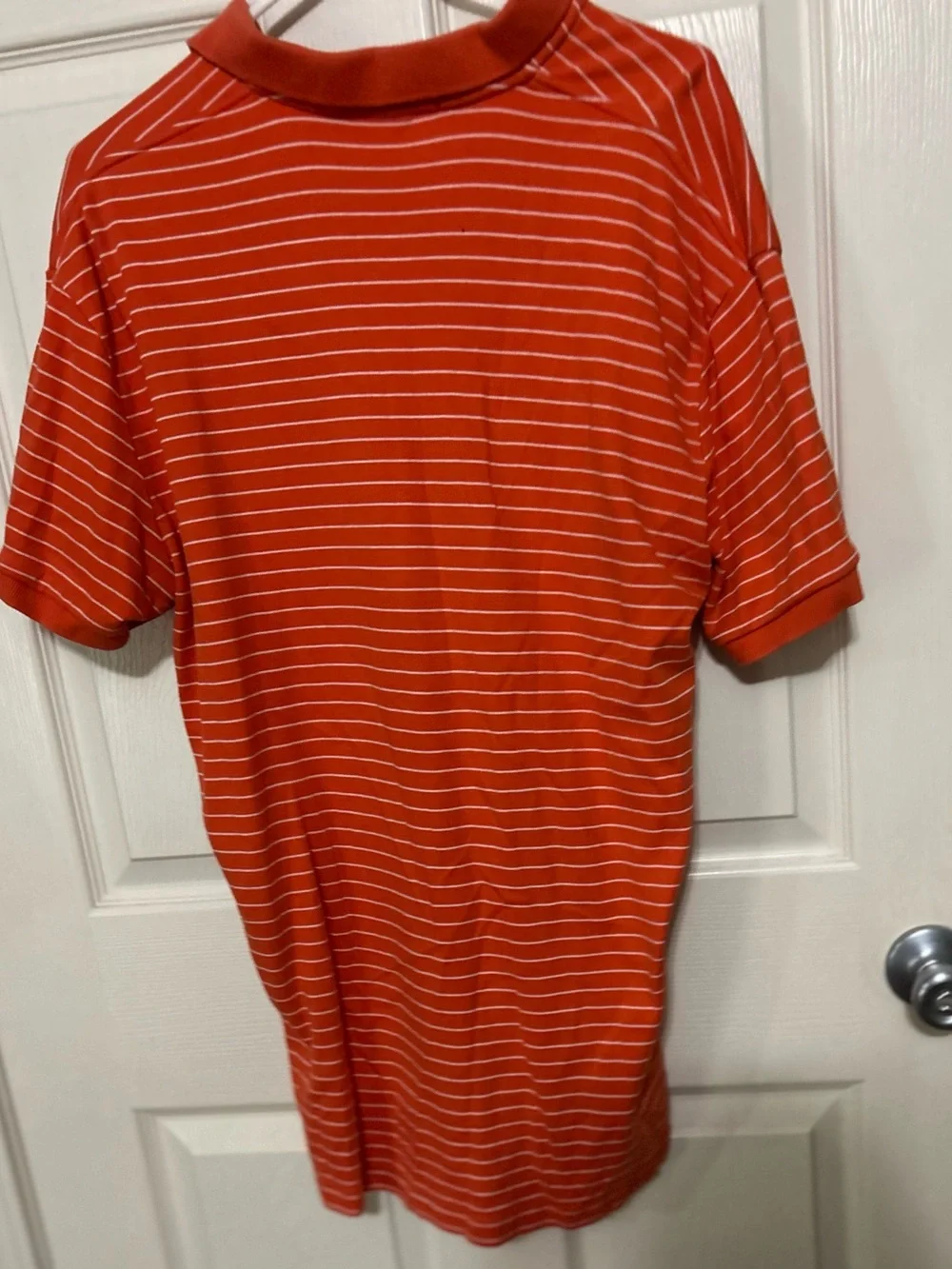 Ralph Lauren Orange Striped Short-Sleeve Polo